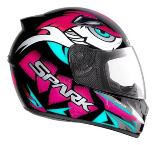 Capacete Moto Feminino Ebf New Spark Esportivo C/ Narigueira