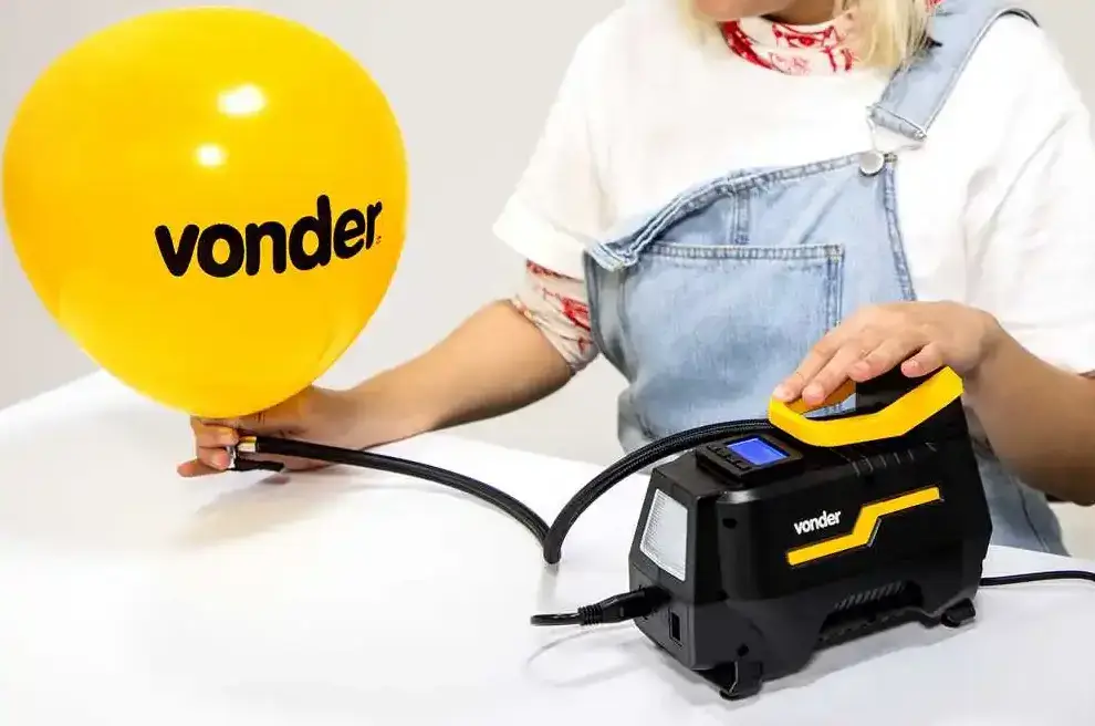 Compressor de Ar Mini Elétrico Vonder CAV 150 - Compacto, Potente e Ideal para Casa e Veículos!
