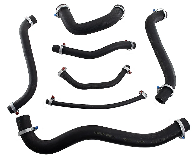 Kit 7 Mangueiras Gol Quadrado Motor Ap 1.6 1.8 + Abraçadeiras