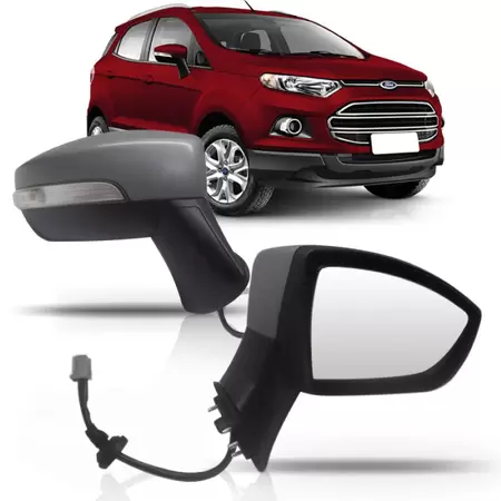 Retrovisor Ecosport 2013 2014 2015 2016 Elétrico Com Pisca