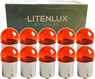 Kit 10 Lâmpadas R5W 67 Halógena 12V 5W, 1 Polo, Luz de Placa, Lanterna e Sinalização Automotiva