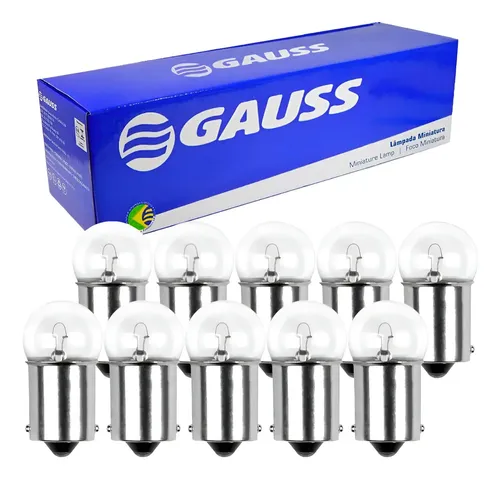 10 Lâmpada Halogena G11 Painel Incolor T2W Miniatura Gauss 2500K GL0053A T2W, GL0053A