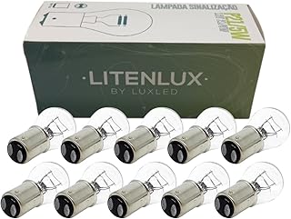 10 Lâmpada Haloway Sinalização P21 5W 24V BAY15D