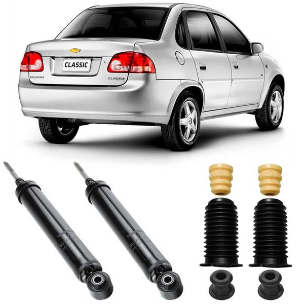 2 Amortecedor Chevrolet Classic 2003 2016 Traseiro Monroe Kit