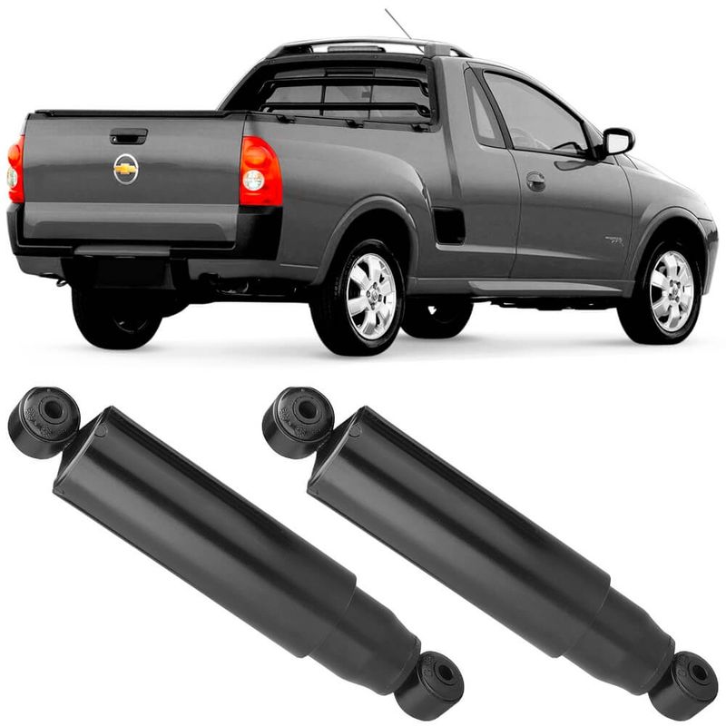 2 Amortecedor Chevrolet Montana 2004 2010 Traseiro Nakata
