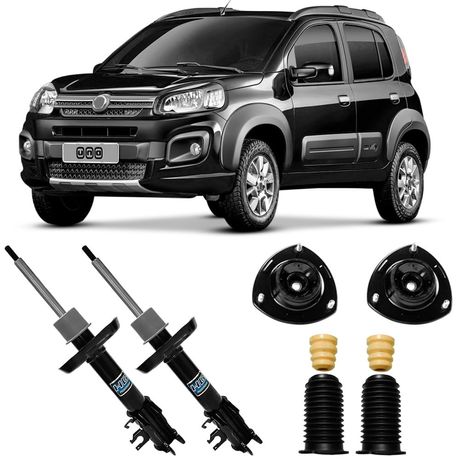 2 Amortecedor Dianteiro Novo Uno 2010 2021 Nakata Kit