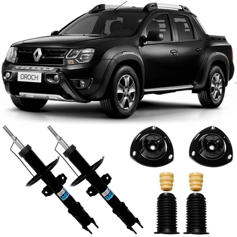 2 Amortecedor Duster Oroch 2016 2018 Dianteiro Nakata Kit