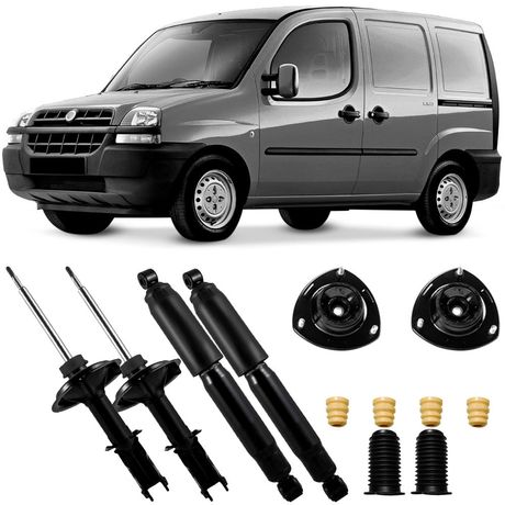 2 Amortecedor Fiat Doblo Cargo 2002 2016 Traseiro Motorista Passageiro Monroe Kit