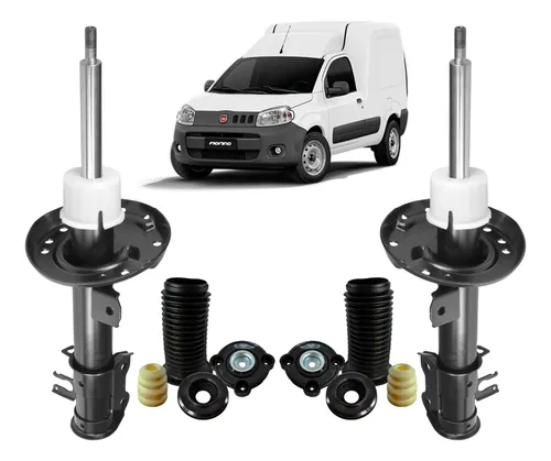 2 Amortecedor Fiat Fiorino 2014 2018 Dianteiro Passageiro Nakata Kit