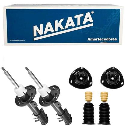 2 Amortecedor Fiat Palio 2012 2017 Dianteiro Nakata Kit