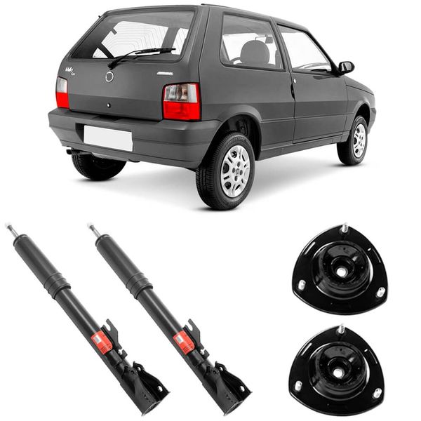 2 Amortecedor Fiat Uno 88 2013 Traseiro TRW Kit
