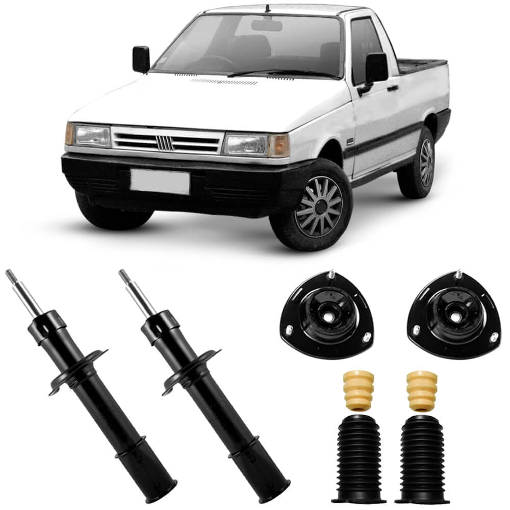 2 Amortecedor Fiorino 89 90 Dianteiro Cofap Kit