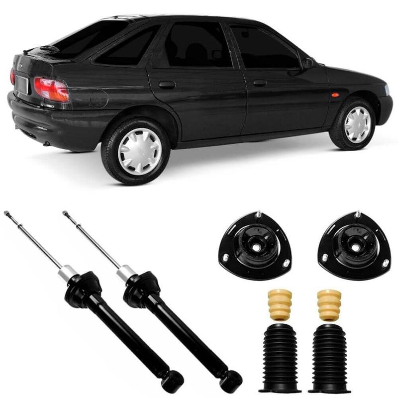 2 Amortecedor Ford Escort 96 2003 Traseiro Monroe Kit