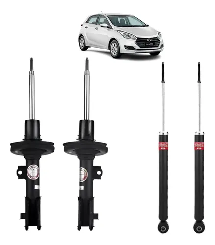 2 Amortecedor Hyundai HB20 2013 2019 Traseiro Motorista Passageiro Kayaba Kit KYB