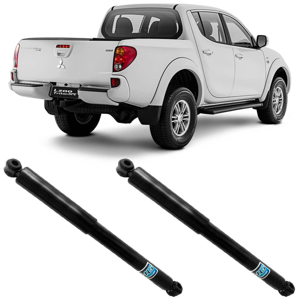 2 Amortecedor Mitsubishi L200 Triton 2012 2018 Traseiro Nakata