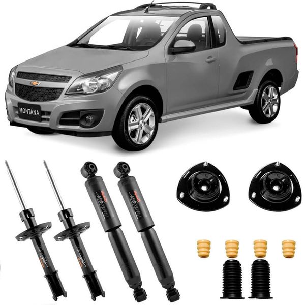 2 Amortecedor Montana 2010 2018 Dianteiro Cofap Turbogas Kit