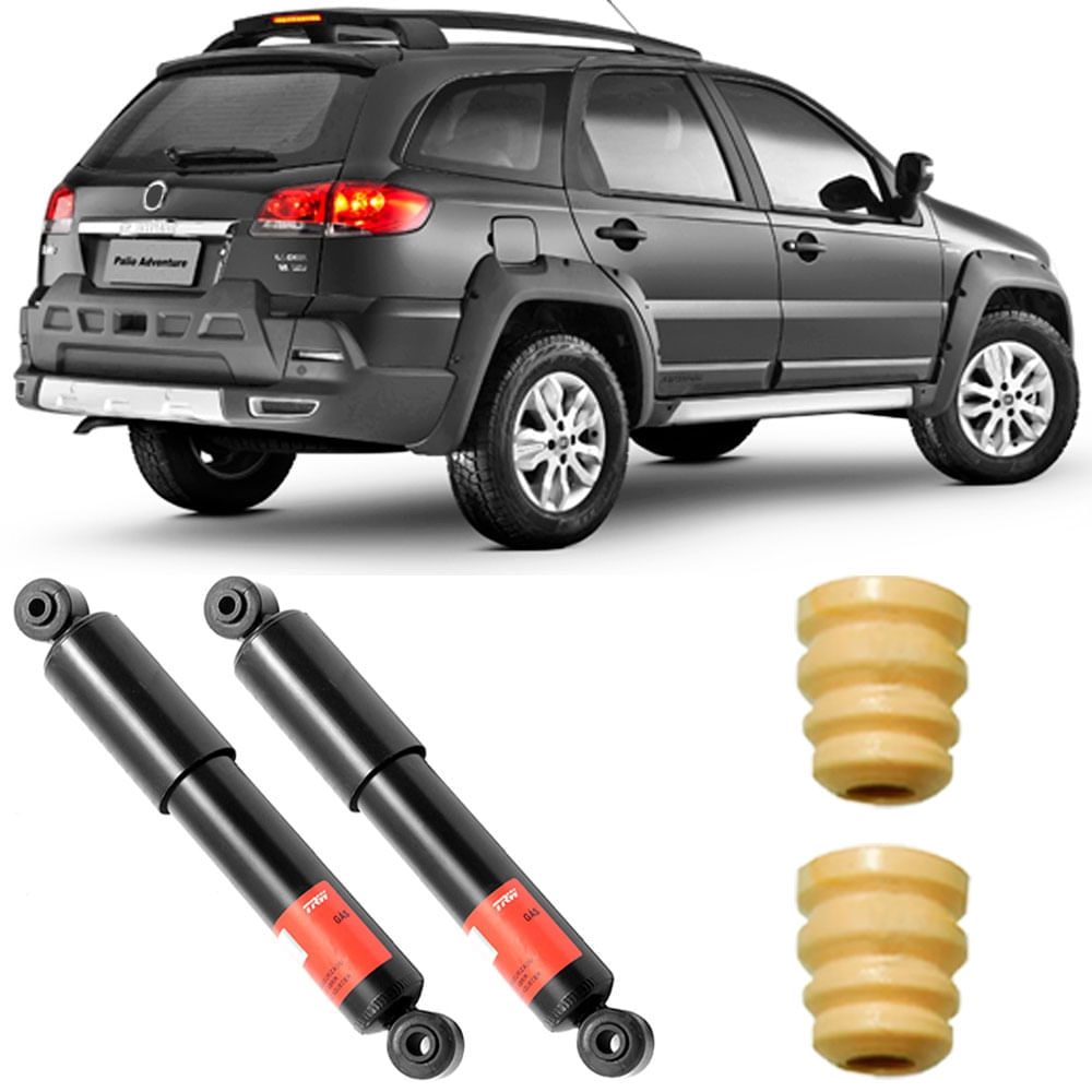 2 Amortecedor Palio Weekend 97 2015 Traseiro TRW Kit
