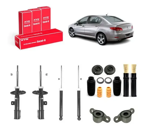 2 Amortecedor Peugeot 408 2011 2018 Dianteiro Kayaba Kit KYB
