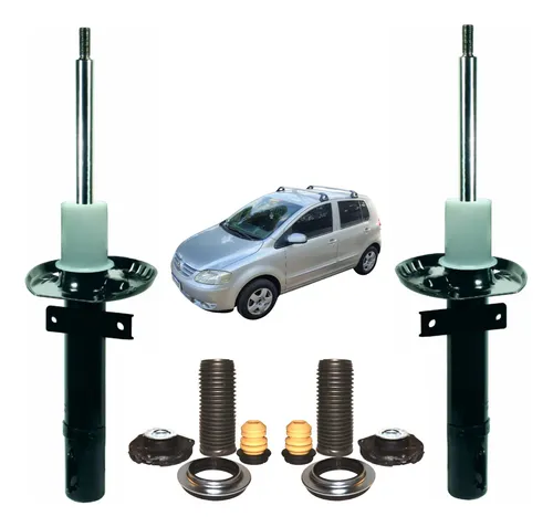 2 Amortecedor VW Fox 2004 2018 Dianteiro Passageiro Nakata Kit