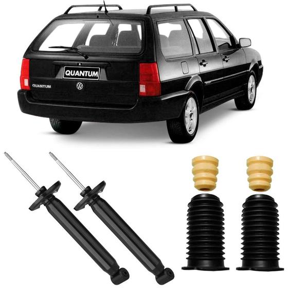 2 Amortecedor VW Santana Quantum 91 2006 Traseiro Nakata Kit