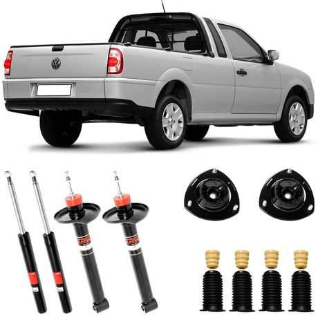 2 Amortecedor VW Saveiro 2002 2009 Traseiro TRW Kit