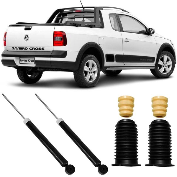 2 Amortecedor VW Saveiro 2008 2023 Traseiro Monroe Kit