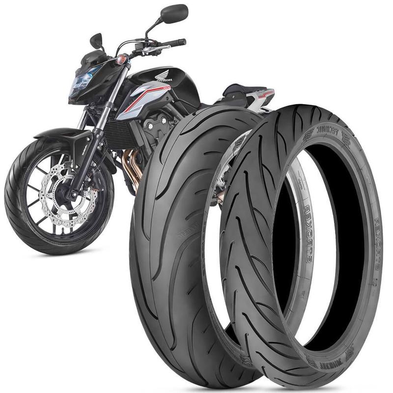 2 Pneu Moto Honda CB500F Technic 160 60 17 69V 120 70 17 58V Stroker
