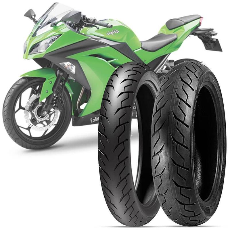2 Pneu Moto Ninja 300 Levorin 110 70 17 54H 140 70 17 66H Matrix Sport
