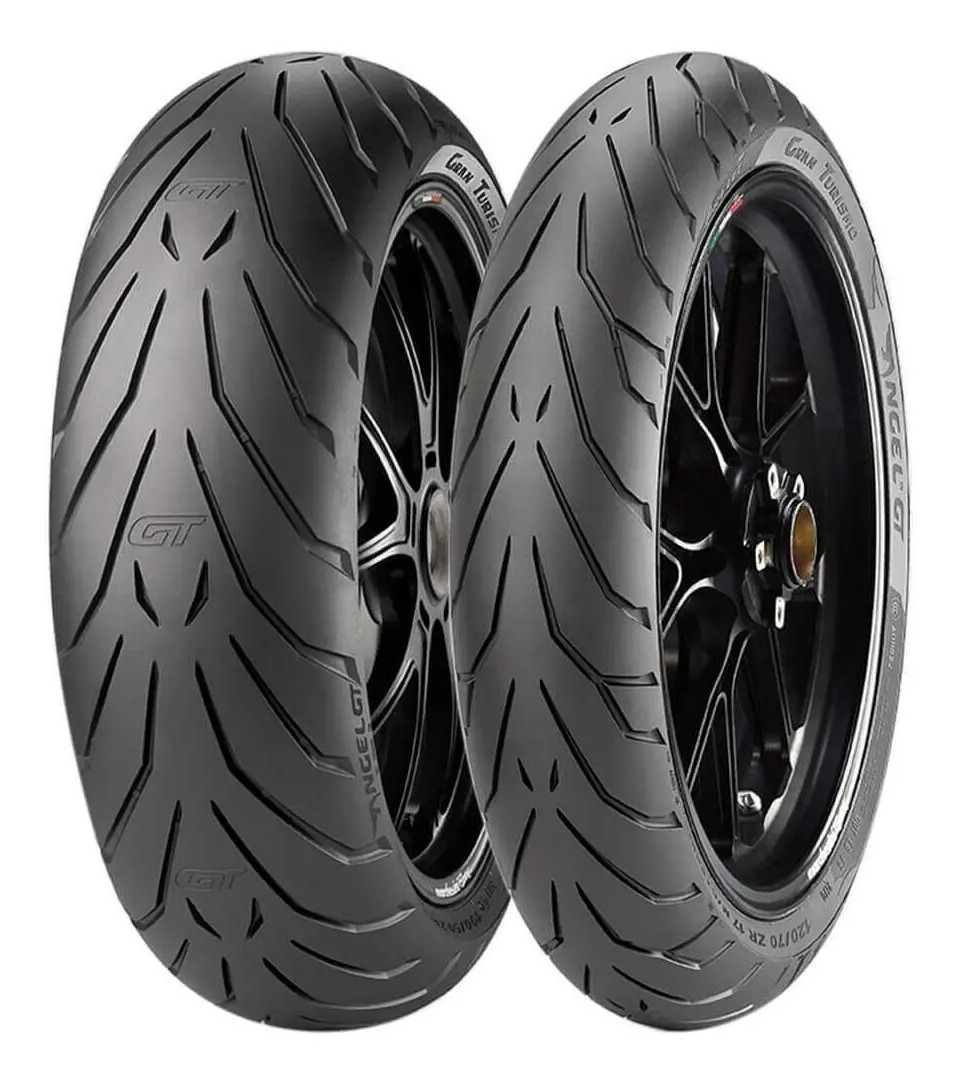 2 Pneu Moto Pirelli 180 55R17 73W 120 70R17 58W Angel Gt
