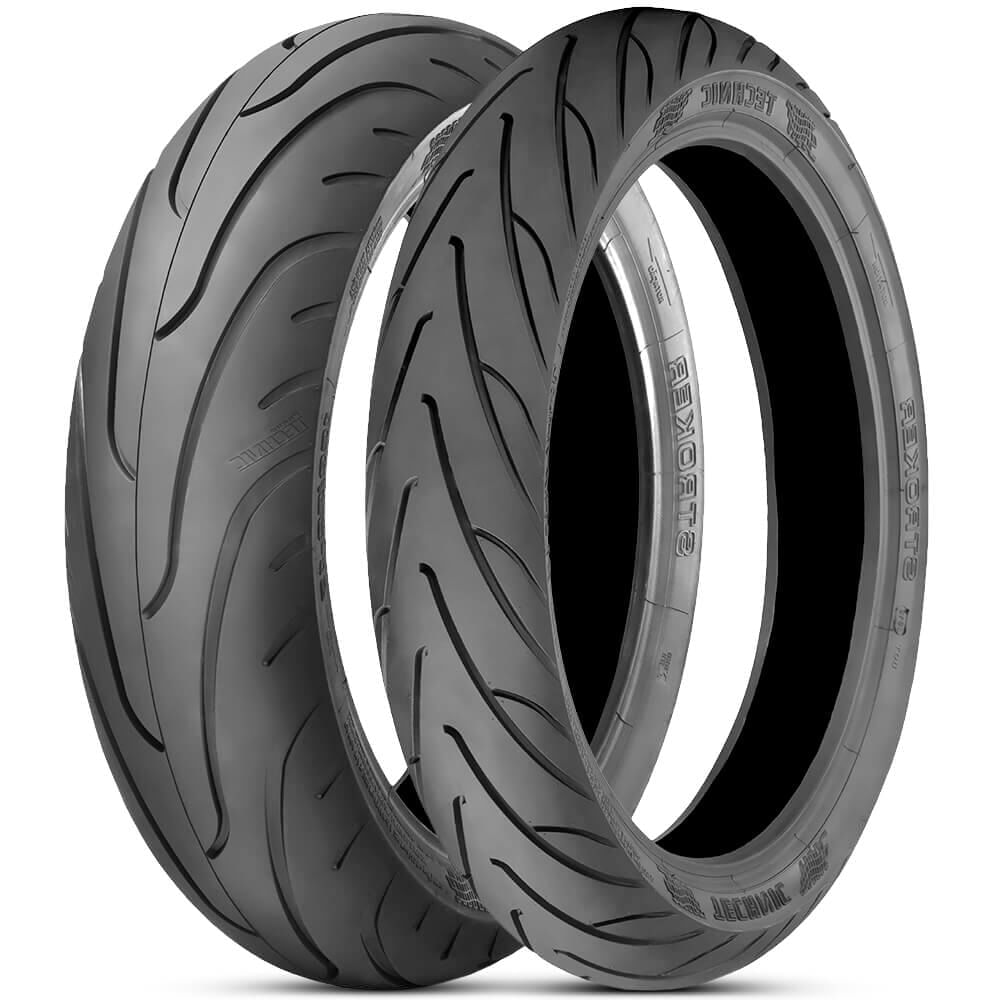 2 Pneu Moto Technic 160 60 17 69V 120 70 17 58V Stroker