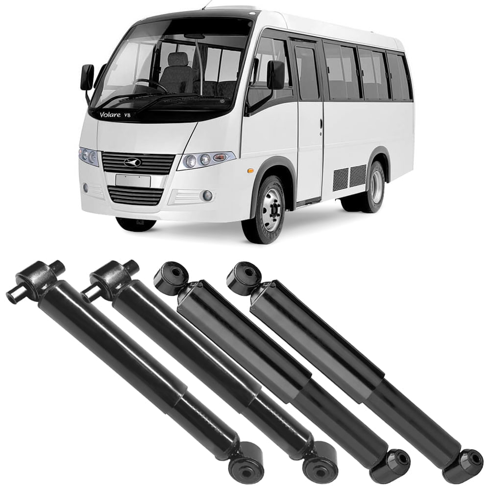 4 Amortecedor Agrale Micro Onibus Volare Dianteiro Traseiro Monroe