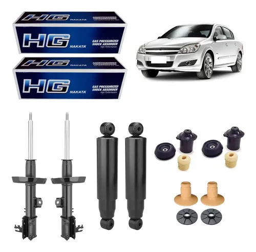 4 Amortecedor Chevrolet Vectra 2006 2011 Dianteiro Traseiro Nakata Kit