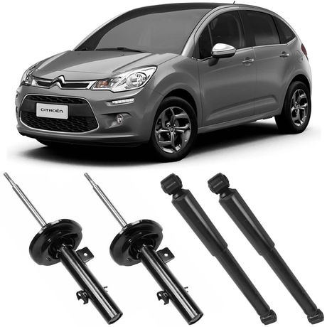 4 Amortecedor Citroën C3 2013 2018 Dianteiro Traseiro Monroe Kit
