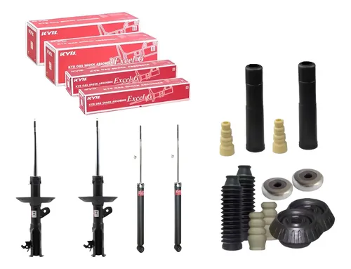 4 Amortecedor City Fit 2015 2021 Dianteiro Traseiro Kayaba Kit KYB