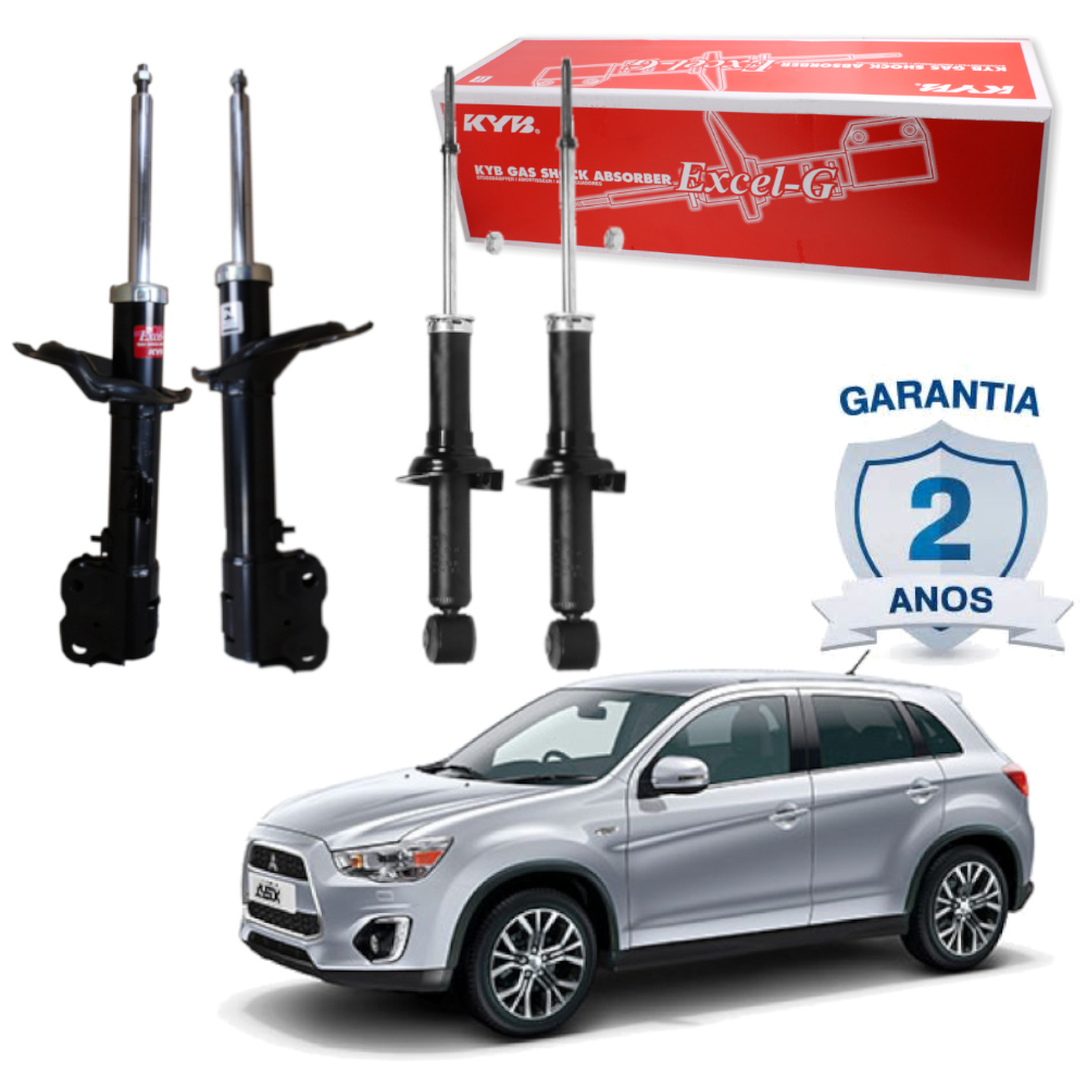 4 Amortecedor Dianteiro Traseiro Mitsubishi Asx 2011 2022 Kayaba KYB
