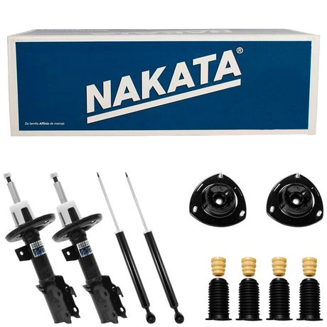 4 Amortecedor Dianteiro Traseiro New Fiesta New Ka Nakata Kit