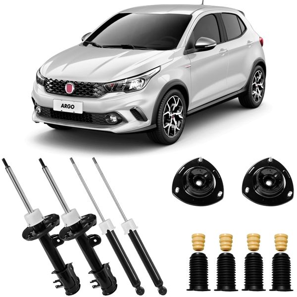 4 Amortecedor Fiat Argo 2017 2020 Dianteiro Traseiro Nakata Kit