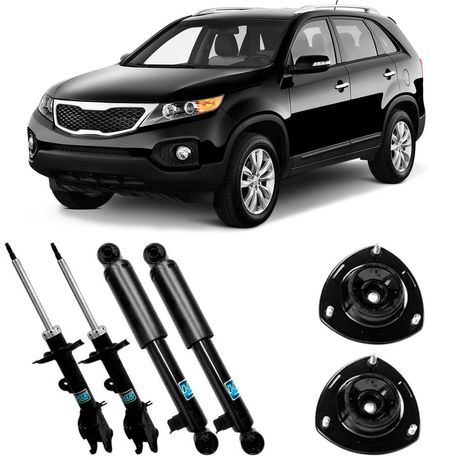 4 Amortecedor Kia Sorento 2010 2015 Dianteiro Traseiro Nakata Kit