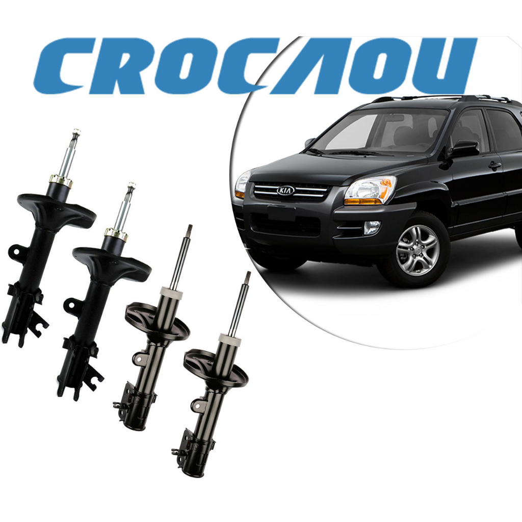 4 Amortecedor Kia Sportage 2006 2010 Dianteiro Traseiro Kayaba Kit KYB