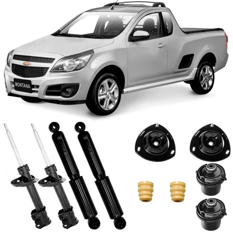 4 Amortecedor Montana 2011 2018 Dianteiro Traseiro SP046 Monroe Kit