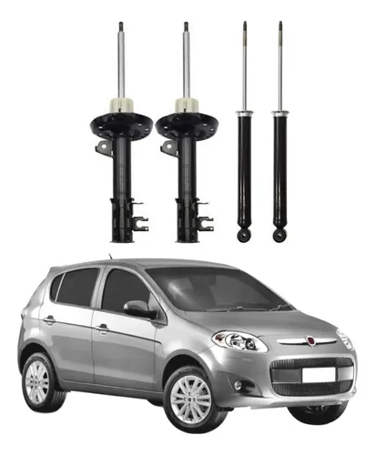 4 Amortecedor Novo Palio Attractive Essence 2011 2017 Dianteiro Traseiro Monroe Kit