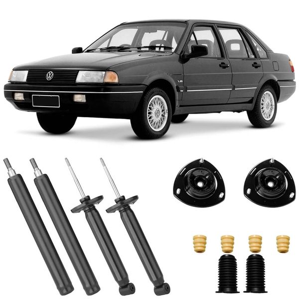 4 Amortecedor Santana 84 99 Dianteiro Traseiro Nakata Kit