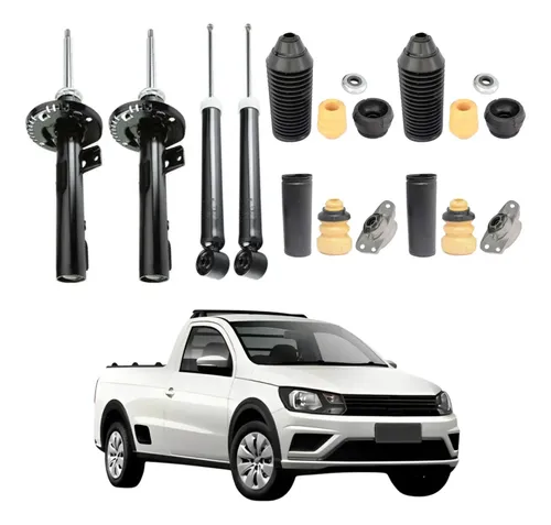 4 Amortecedor Saveiro Cross Trooper 2010 2018 Monroe Kit