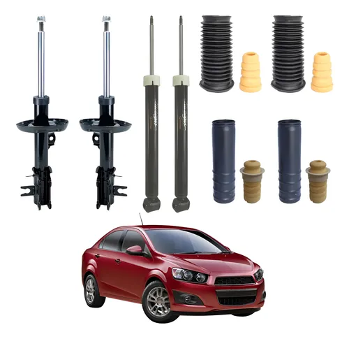 4 Amortecedor Sonic 2012 2014 Dianteiro Traseiro Cofap Turbogas Kit
