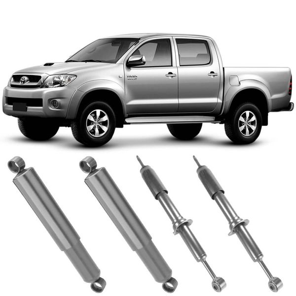 4 Amortecedor Toyota Hilux 2005 2014 Dianteiro Traseiro Nakata