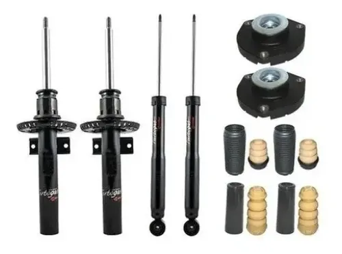 4 Amortecedor VW Polo 2006 2014 Dianteiro Traseiro Cofap Kit