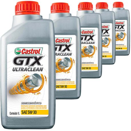 5 Óleo Semissintetico 5W30 Castrol Gtx Ultraclean Jeep Kia Subaru