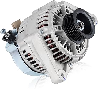 Alternador 13878 12V 80 Amp, polia de 6 sulcos apto para Toyota Corolla, Matrix, Celica, MR2 Spyder, para Pontiac Vibe L4 1.8L Alternadores de substituição automotiva 27060-22040 Kit de