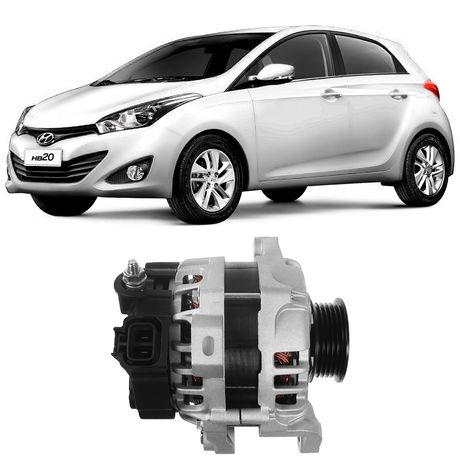 Alternador Hyundai HB20 2012 2019 14V 110 140A Bosch 1986A01446