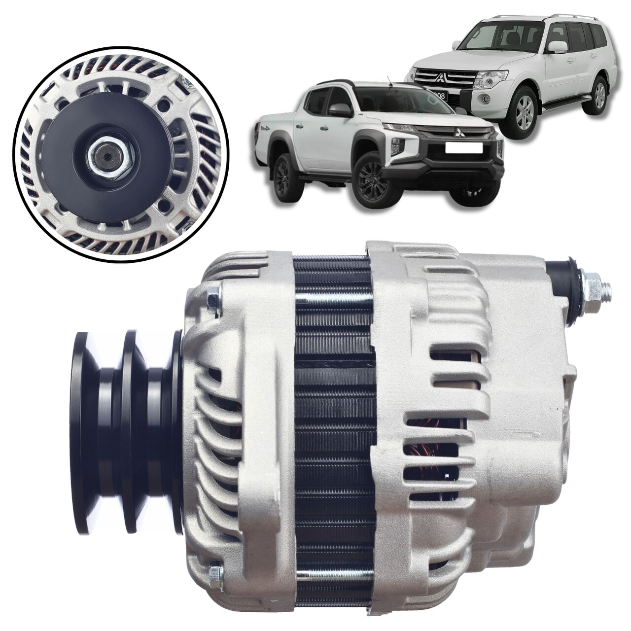 Alternador Mitsubishi L200 Pajero 3 2 2008 2018 12V 90A Zen 45011